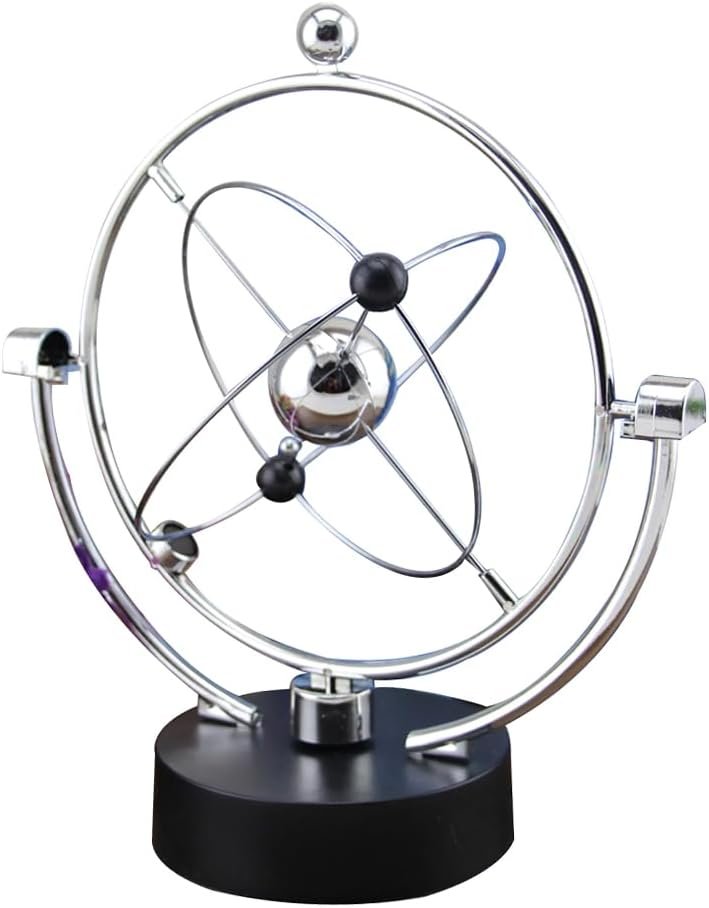 Planet Orbit Mobile Milky Way Perpetual Motion Desktop Toys Table Top Decor Office Desk Decorations Solar System for Kids Planet Orbit Mobile Magnet Silver Perpetual